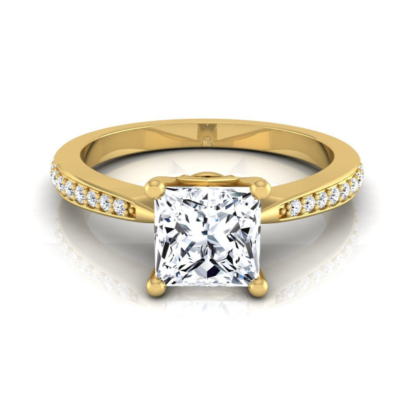 Certified Yaffie Gold Princess-Cut Diamond Solitaire Engagement Ring (1 1/8ct TDW)