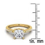 Certified Yaffie Gold Princess-Cut Diamond Solitaire Engagement Ring (1 1/8ct TDW)