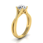 Certified 1ct Sparkling Diamond Engagement Ring by Yaffie Gold