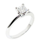 Certified GIA 3/5ct Diamond Solitaire Engagement Ring in Yaffie White Gold or Platinum