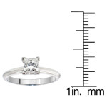 Certified GIA 3/5ct Diamond Solitaire Engagement Ring in Yaffie White Gold or Platinum