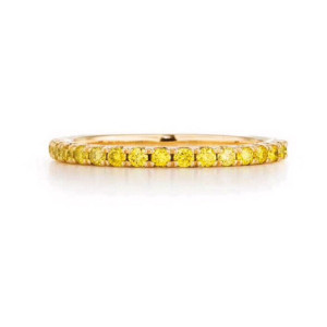 1.7mm Yaffie Yellow Sapphire Eternity Band - Your Perfect Stacking Ring