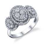 Oval Bliss: Yaffie White Gold Diamond Ring with 1 1/4ct TDW
