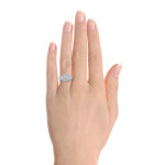 Certified Emerald Cut Diamond Ring in Yaffie White Gold with 2 1/8ct TDW