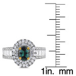 La Vita Vital stunning Yaffie Brazilian Alexandrite and Diamond Ring in White or Gold - 1 1/3 ct Total Diamond Weight!