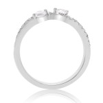 Yaffie Duo Diamond White Gold Ring - 3/8ct TDW, Perfectly Bonded Together.