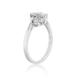 Two Stone Forever Ring in Yaffie White Gold 1/3ct TDW
