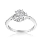 Two Stone Forever Ring in Yaffie White Gold 1/3ct TDW