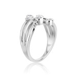 Fashionably Chic Yaffie Ring with 1/6ct TDW White Gold Diamonds