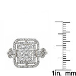 Anika, Yaffie, and August 1.2ct White Gold Diamond Ring