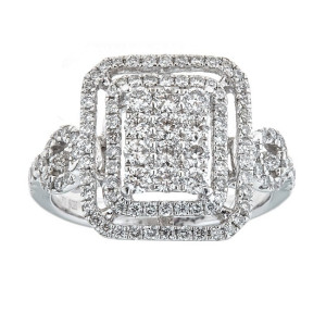 Anika, Yaffie, and August 1.2ct White Gold Diamond Ring