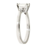 1.1ct TDW Emerald Diamond Ring in White Gold by Yaffie Anika and August