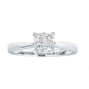 Yaffie Anika and August Sparkling 1/2ct TDW White Gold Diamond Ring