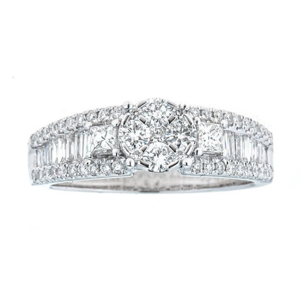 Yaffie Anika and August White Gold Diamond Ring Shines with 1ct TDW