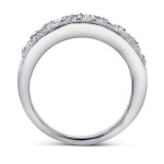 Yaffie White Gold Floral Diamond Band with 1/2ct TDW White Diamonds.