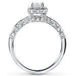 Stunning White Gold Wedding Ring Set with 5/8ct Diamonds by Yaffie.