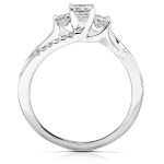 Princess-cut Diamond Bridal Ring Set with Yaffie Gold and 1/2ct TDW