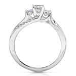 Sparkling Yaffie Gold Diamond Ring with 1 Carat Total Weight for Your Wedding Proposal