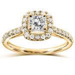 The Yaffie Gold Diamond Engagement Ring - Fit for a Princess!
