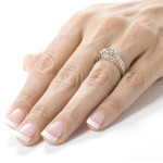 Yaffie Rosy 3/4ct Round Diamond Ring - Brilliantly Captivating