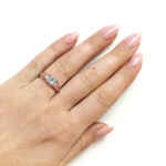 Filigreed Yaffie Diamond Engagement Ring - Antique Rose Gold, 5/8ct TDW