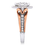Gold and Diamond Yaffie Engagement Ring with Marquise Cut