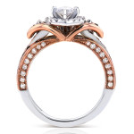 Gorgeous Yaffie 2-Tone Marquise Diamond Engagement Ring with 1ct TDW in Gold!