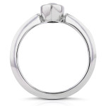 Yaffie Marvelous Marquise Solitaire: 1 1/10ct Diamond in White Gold Bezel Ring