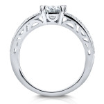 Yaffie Shining White Gold Diamond Pave Ring - 1.4ct Total Weight