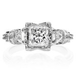 Say Yes to Yaffie: Certified Princess & Triangular Diamond Engagement Ring in White Gold