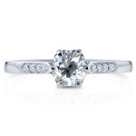 Yaffie Vintage Cut Diamond Ring in White Gold - Sparkling in 1/2ct TDW!
