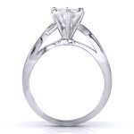Sparkling Love: Yaffie White Gold 1ct Solitaire Diamond Ring