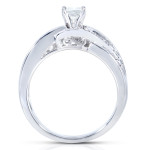 1 Carat TDW Diamond Bridal Ring Set in Yaffie White Gold
