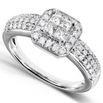 Yaffie 3-Piece Bridal Ring Set: A 3/4ct TDW Diamond in White Gold!