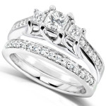Bridal Set in Yaffie White Gold with 4/5ct TDW Diamond
