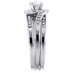 Bridal Bliss Set: Yaffie White Gold Diamond Bypass Rings with 4/5ct TDW (Total Diamond Weight)