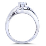 Curvy 5/8ct TDW Diamond Ring in Yaffie White Gold