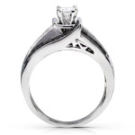 Yaffie ™ Custom White Gold Diamond Ring - 7/8ct TDW Black and White Sparkle