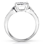 Sparkling White Gold Diamond Bridal Ring Set - Yaffie
