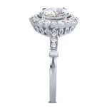 Yaffie Eco-Friendly Lab Grown Diamond Flower Ring in White Gold, Certified & Brilliant 1 1/3ct