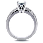 Yaffie White Gold Sparkler: 1 5/8ct TDW Round Diamond Multi-row Engagement Ring