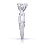 Yaffie Sustainable 1ct Lab-Grown White Gold Diamond Solitaire - Certified with Eco-Friendly Sparkle