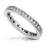 Diamond Wedding Band with 1/2 ct TDW Round-Cut Stones in Yaffie White or Gold