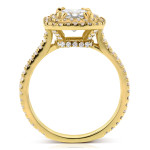 Yaffie Gold: A Stunning Double Halo Diamond Ring with 1.75ct Total Weight