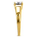 Golden love: Yaffie 1ct Cushion Diamond Engagement Ring