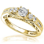 Shine Bright with Yaffie Gold 3/4ct TDW Diamond Ring