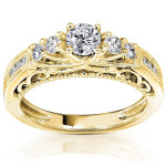 Shine Bright with Yaffie Gold 3/4ct TDW Diamond Ring