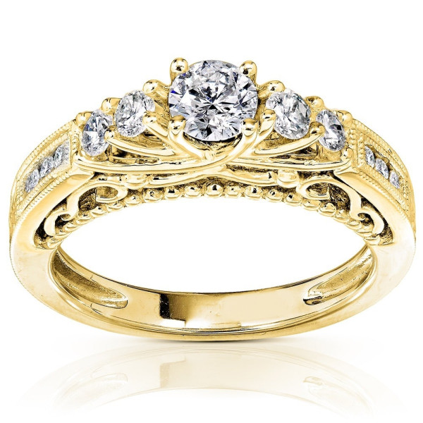 Shine Bright with Yaffie Gold 3/4ct TDW Diamond Ring