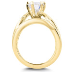 Eternally Radiant Yaffie Gold Oval Moissanite Bridal Set