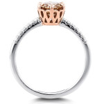 Yaffie 2-Tone Gold Brown & White Diamond Ring with 1 1/8ct Total Diamond Weight in Champagne Hue